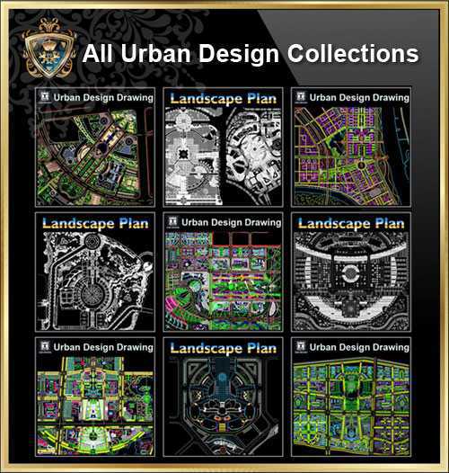 ᩁll Urban Design CAD Drawings᪭High quality DWG FILES library for architects, designers, engineers and draftsman